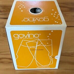 Govino Go Anywhere Champagne Flutes Clear Shatterproof Set of 4